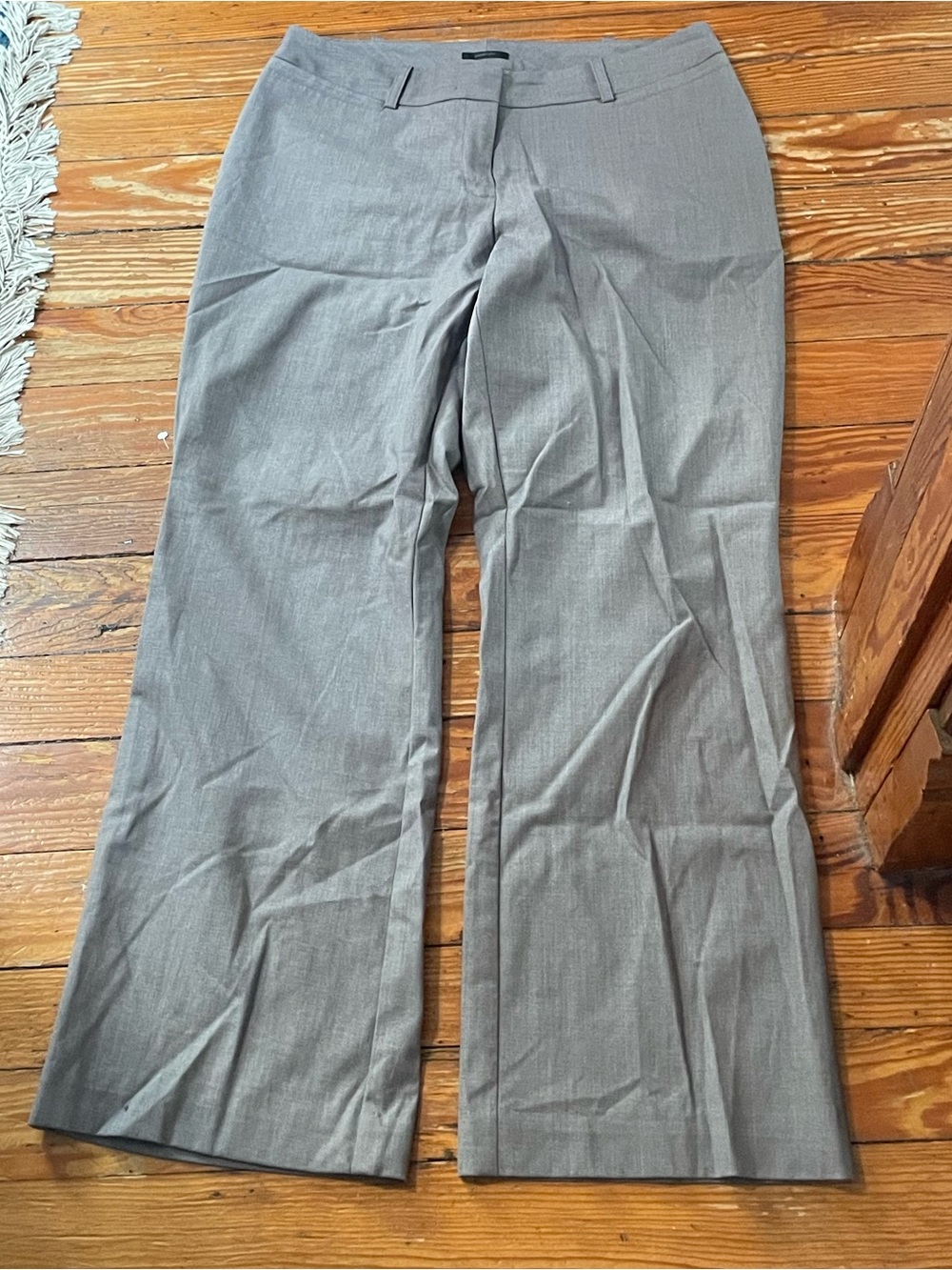 Worthington Sz 8PS Gray wide leg dress pants